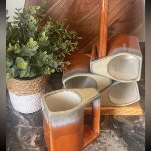 Rodolfo Padilla Drip Glaze Stoneware Coffee Mug Set